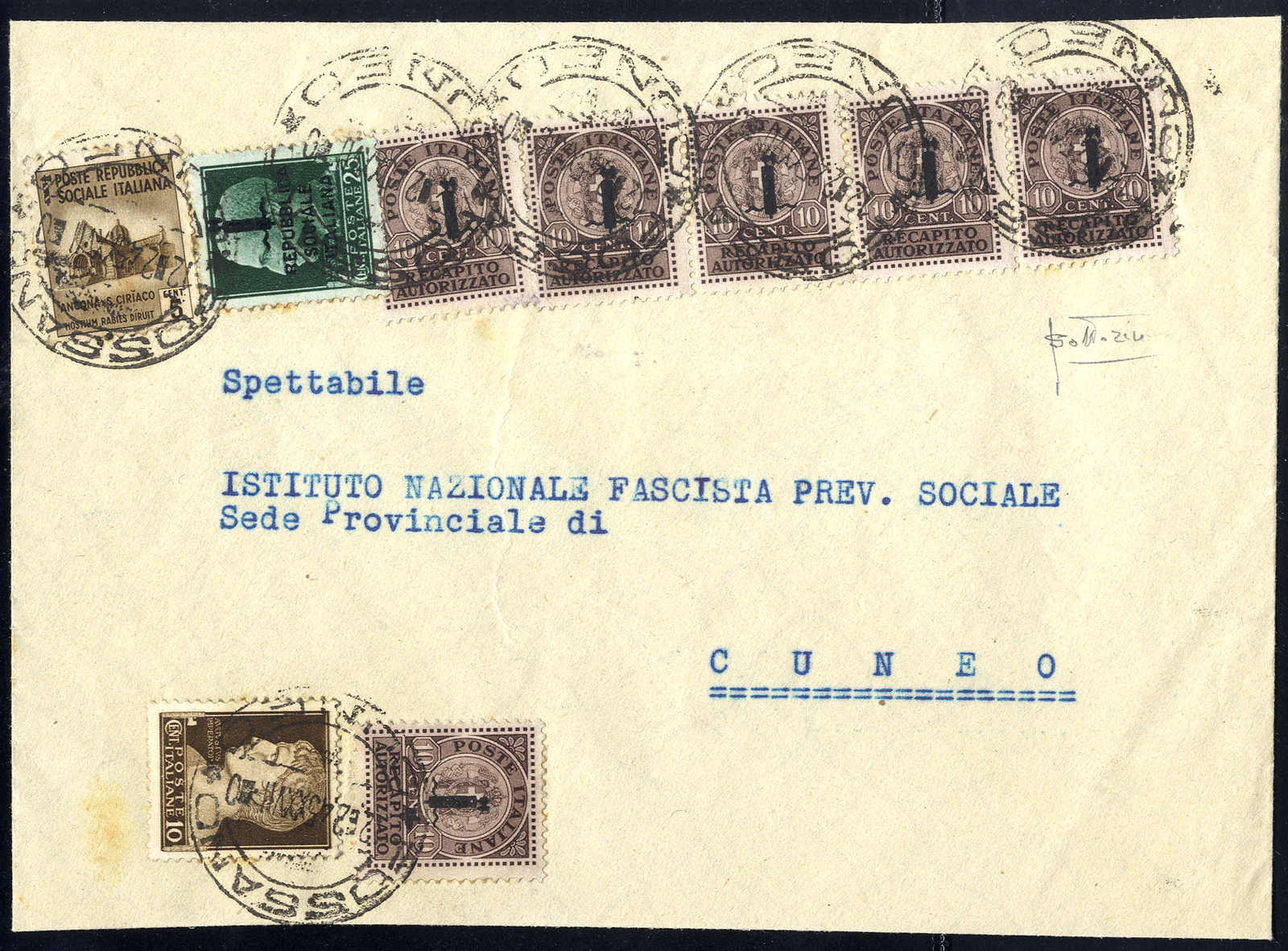 Lot 815 - europe italian social republic -  Viennafil Auktionen 63rd LIVE AUCTION