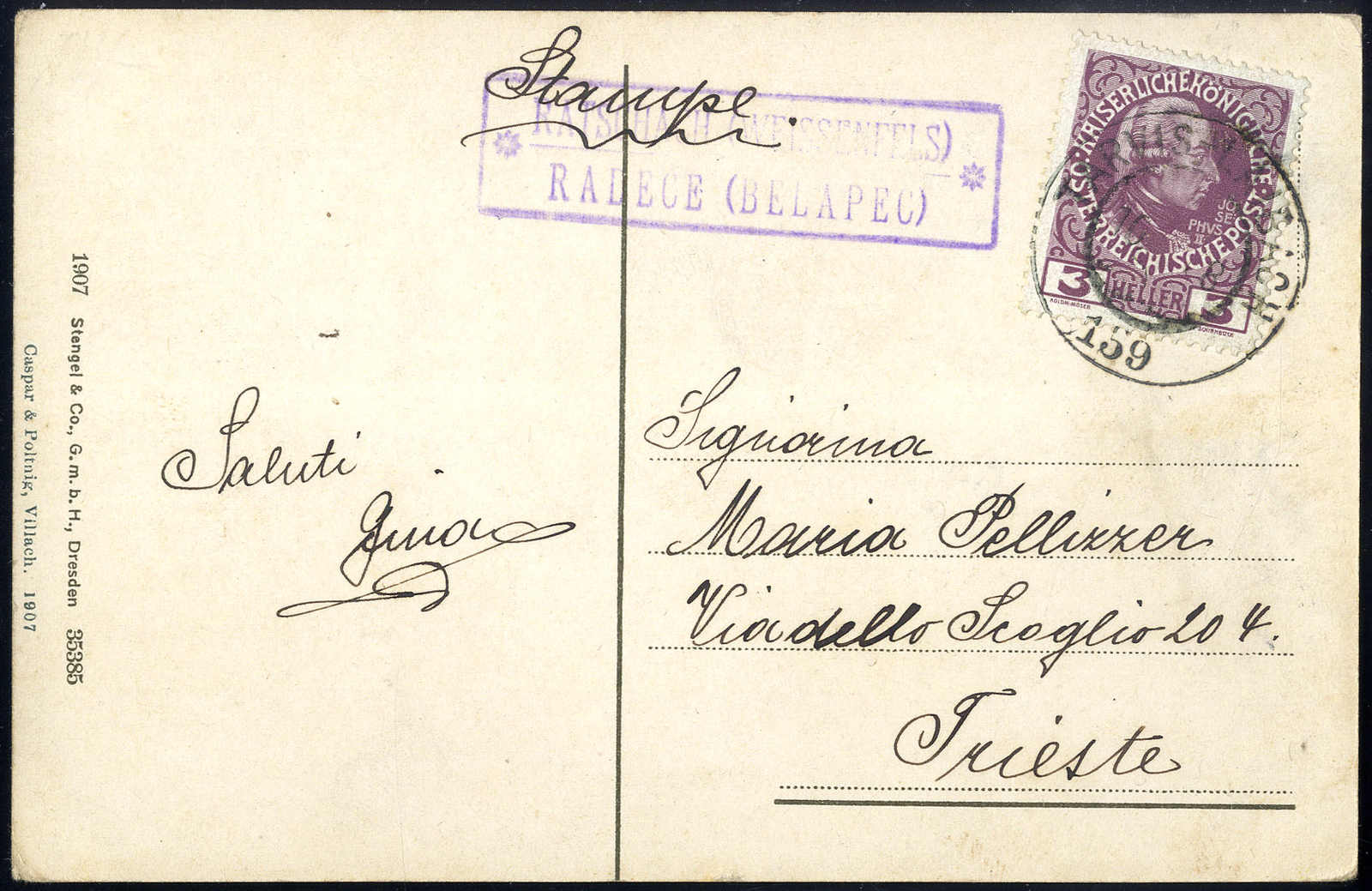 Lot 1890 - europe Austria Cancellations Austrian Littoral -  Viennafil Auktionen 63rd LIVE AUCTION