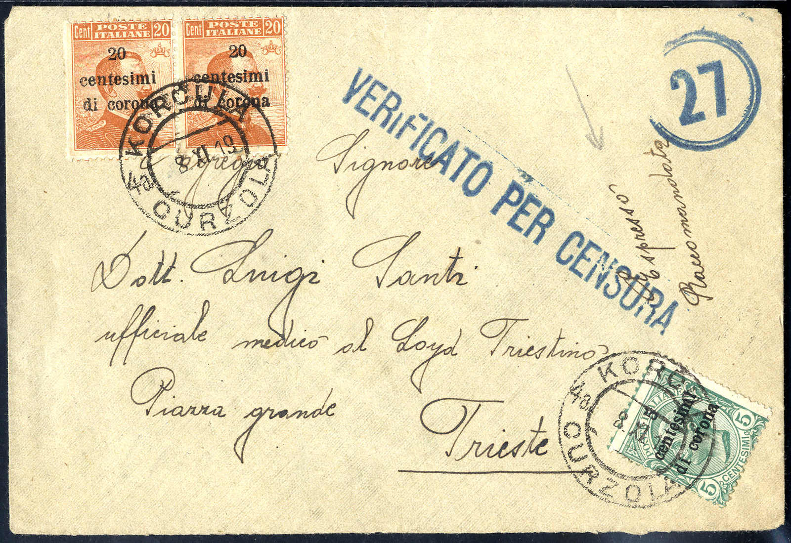 Lot 1069 - europe Italian Occuaption of Dalmatia -  Viennafil Auktionen 63rd LIVE AUCTION