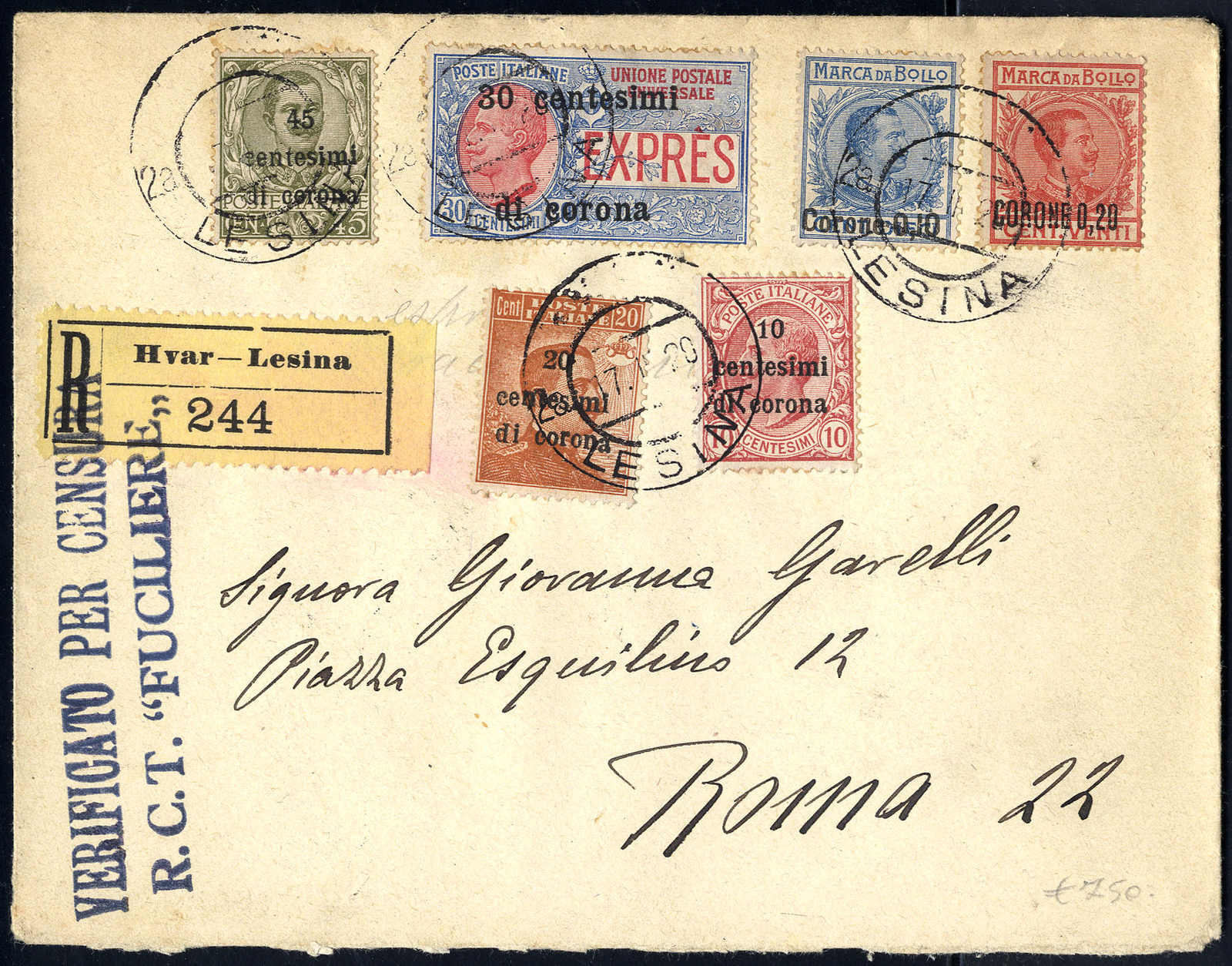 Lot 1077 - europe Italian Occuaption of Dalmatia -  Viennafil Auktionen 63rd LIVE AUCTION
