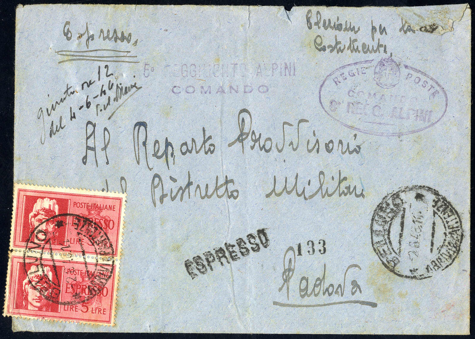 Lot 838 - europe Italy Royal Mail - Viennafil Auktionen 63rd LIVE AUCTION Lot 838 - europe Italy Royal Mail - Viennafil Auktionen 63rd LIVE AUCTION