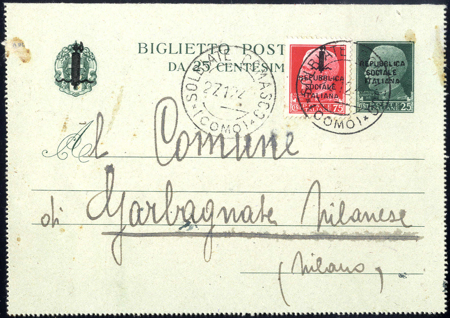 Lot 790 - europe italian social republic - Viennafil Auktionen 63rd LIVE AUCTION Lot 790 - europe italian social republic - Viennafil Auktionen 63rd LIVE AUCTION