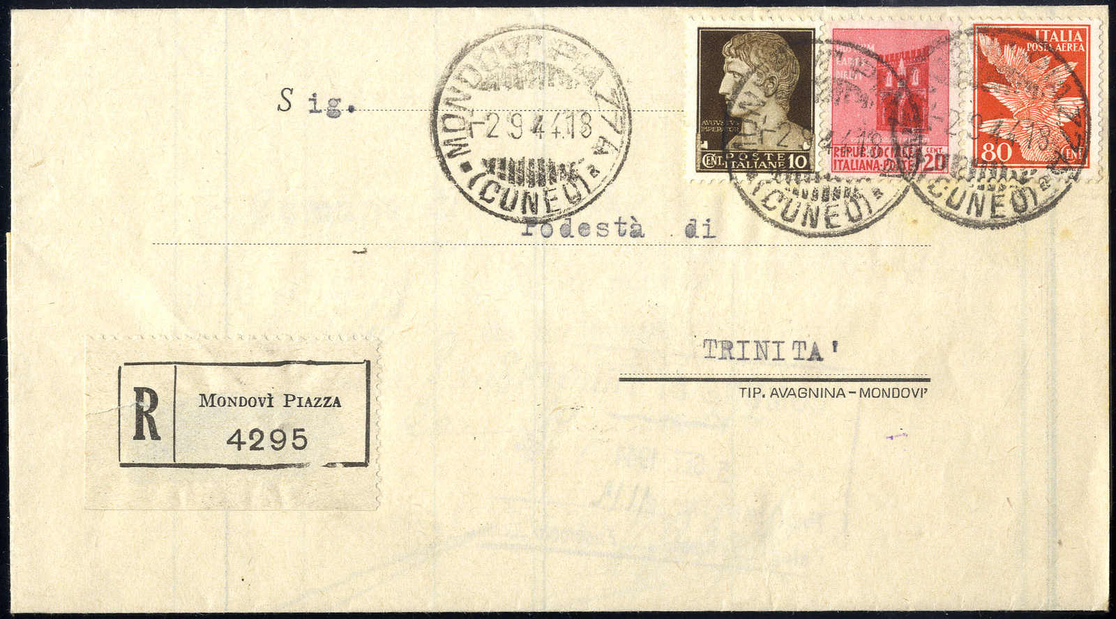 Lot 809 - europe italian social republic -  Viennafil Auktionen 63rd LIVE AUCTION