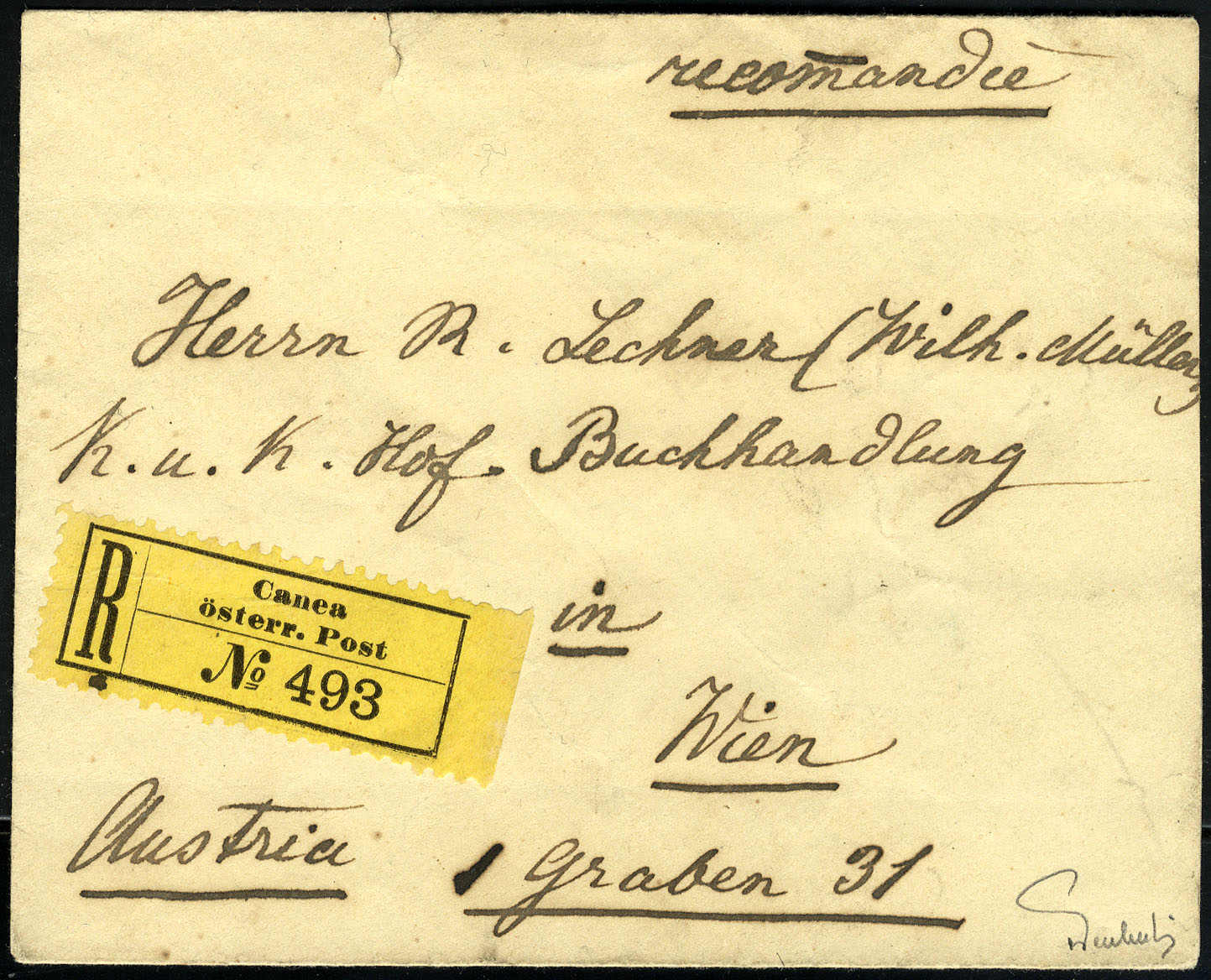 Lot 2653 - europe Austrian Offices in Crete - Viennafil Auktionen 63rd LIVE AUCTION Lot 2653 - europe Austrian Offices in Crete - Viennafil Auktionen 63rd LIVE AUCTION