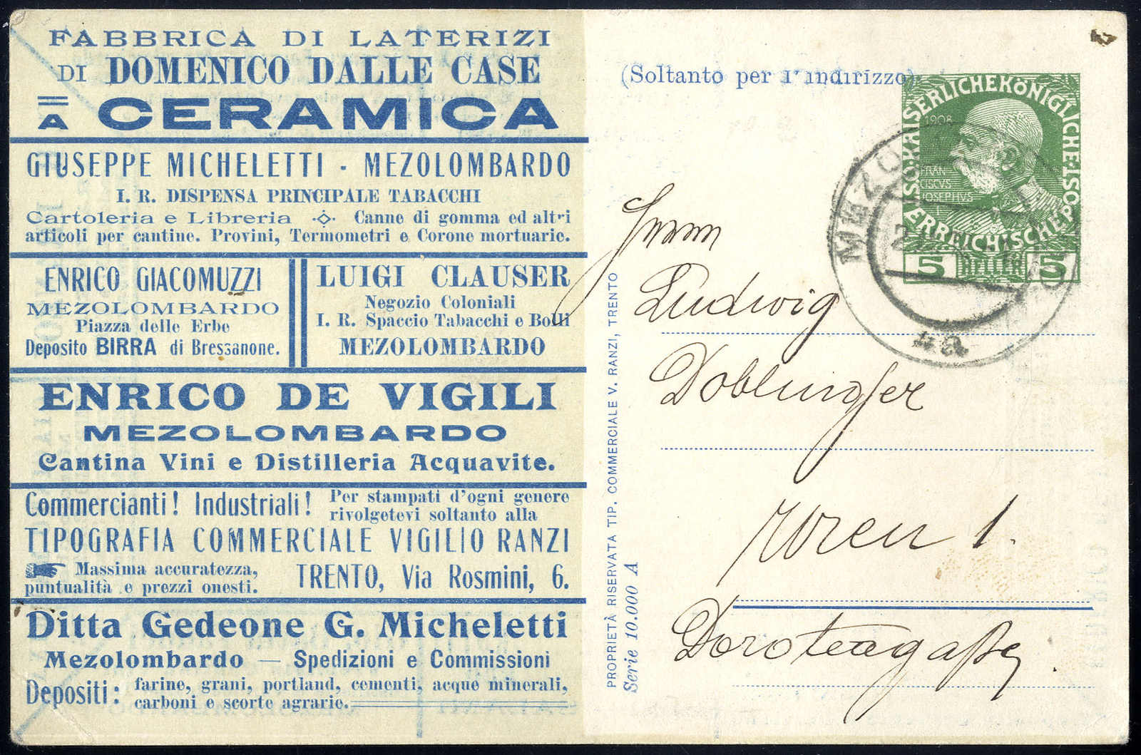Lot 1831 - europe Austria Cancellations Tyrol - Viennafil Auktionen 63rd LIVE AUCTION Lot 1831 - europe Austria Cancellations Tyrol - Viennafil Auktionen 63rd LIVE AUCTION