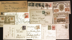 "Krumnussbaum", 1898-1947, 11 Belege, je eine Karte und eine ...