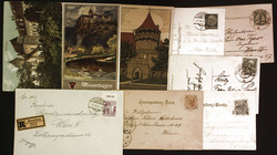 "Rosenburg", 1898-1964, 1 Ganzsache und 6 Ansichtskarten wovon 2 ...