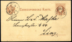 "SCHÖNBICHL 18 / 11 / 79", Einkreisstempel auf KK 2 Kr. braun nach ...