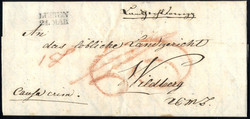 "LEIBEN / 21. MAR.", Langstempel auf Brief vom 21.3.1842 nach ...