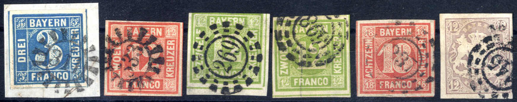 Lot 3054 - germany old german states bavaria -  Viennafil Auktionen Auction #66 Worldwide Mail Auction: Italy, Austria, Germany, Europe and Overseas