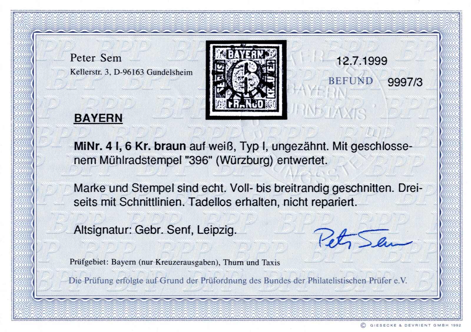 Lot 3052 - germany old german states bavaria -  Viennafil Auktionen Auction #66 Worldwide Mail Auction: Italy, Austria, Germany, Europe and Overseas
