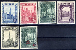 1929-32, Expressserie 4 Werte, ein Ergänzungswert und ein Wert mit ...