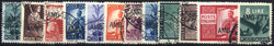 1949, serie completa di 12 valori, usati, Sass. 56/67
