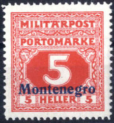 4810: Österreich Feldpost Montenegro - Portomarken