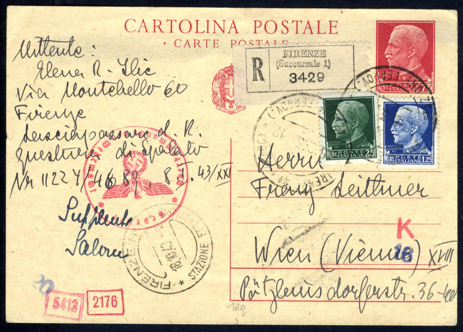 Lot 1559 - europe Italian Kingdom - Viennafil Auktionen Auction #66 Worldwide Mail Auction: Italy, Austria, Germany, Europe and Overseas Lot 1559 - europe Italian Kingdom - Viennafil Auktionen Auction #66 Worldwide Mail Auction: Italy, Austria, Germany, Europe and Overseas