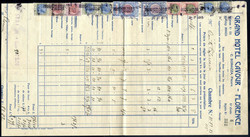 1925, due note dell'albergo Savioli (Riccione) e del Grand Hotel ...