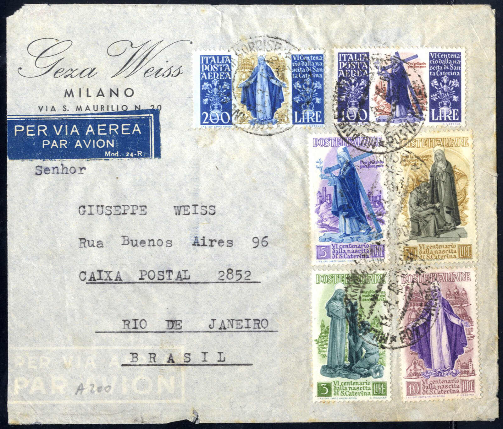 Lot 878 - europe Italian Republic - Viennafil Auktionen Auction #66 Worldwide Mail Auction: Italy, Austria, Germany, Europe and Overseas Lot 878 - europe Italian Republic - Viennafil Auktionen Auction #66 Worldwide Mail Auction: Italy, Austria, Germany, Europe and Overseas