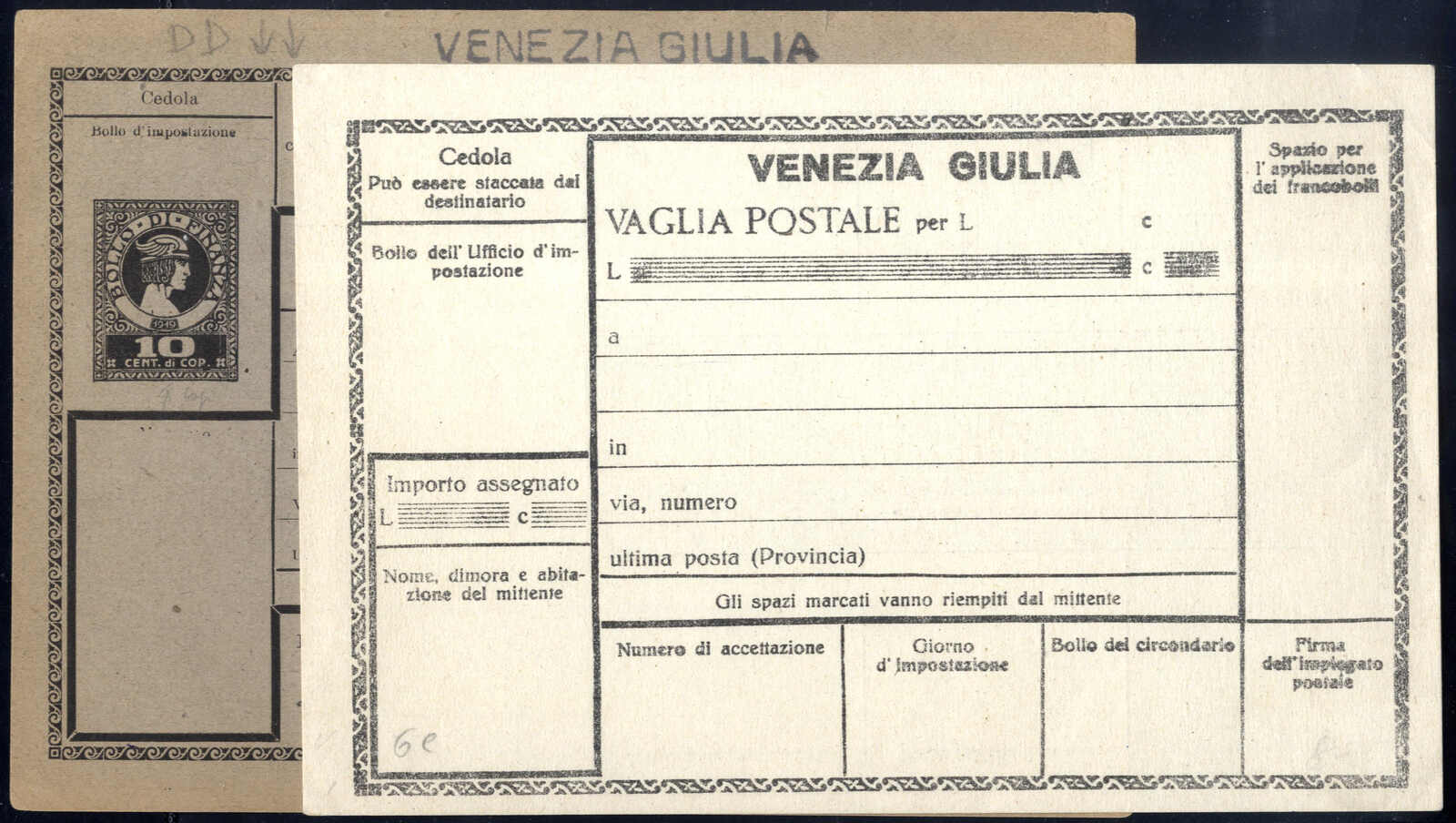 Lot 1059 - europe Italian Occupation Julisch Venetien -  Viennafil Auktionen Auction #66 Worldwide Mail Auction: Italy, Austria, Germany, Europe and Overseas