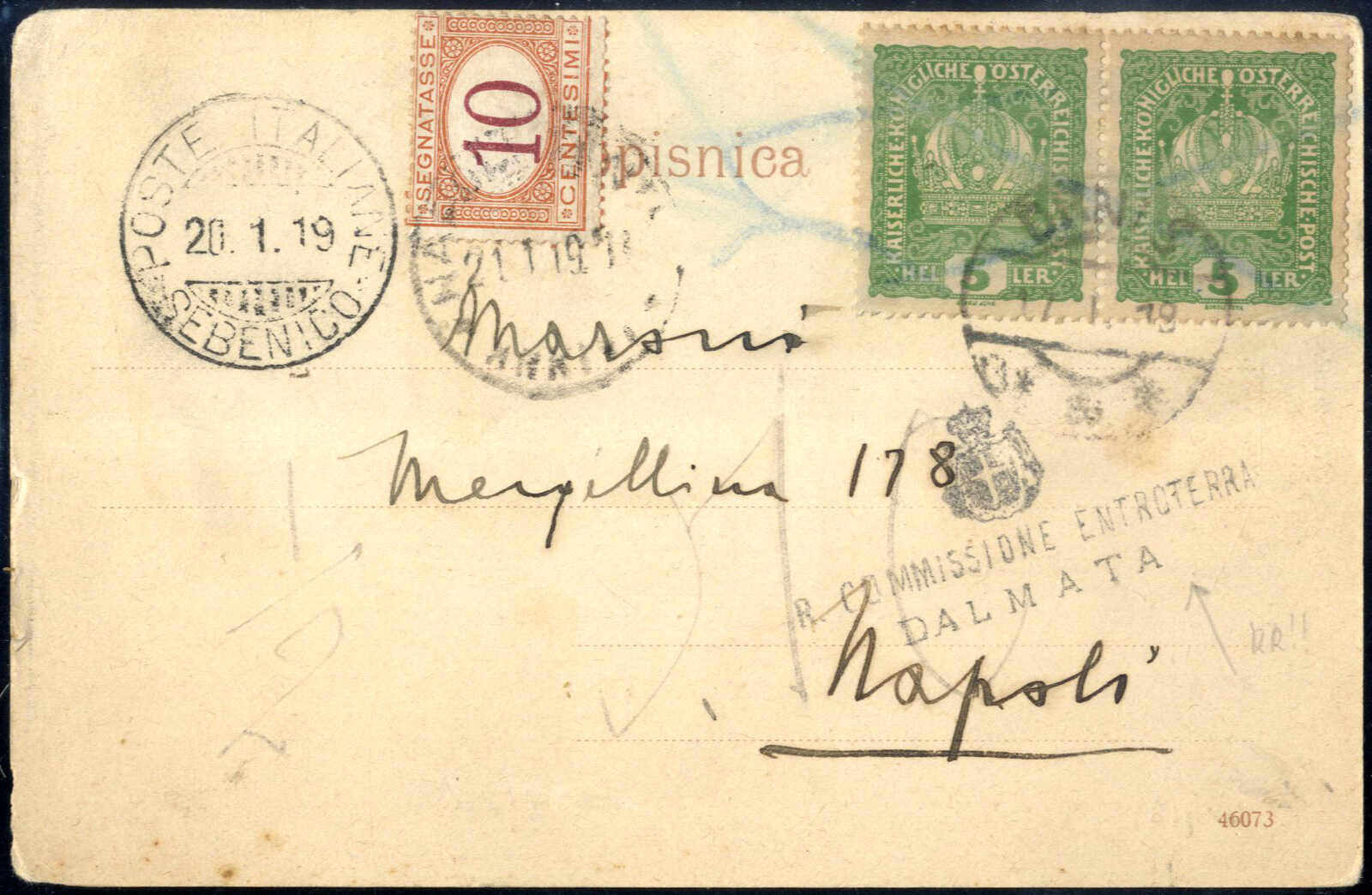 Lot 1104 - europe Italian Occuaption of Dalmatia -  Viennafil Auktionen Auction #66 Worldwide Mail Auction: Italy, Austria, Germany, Europe and Overseas