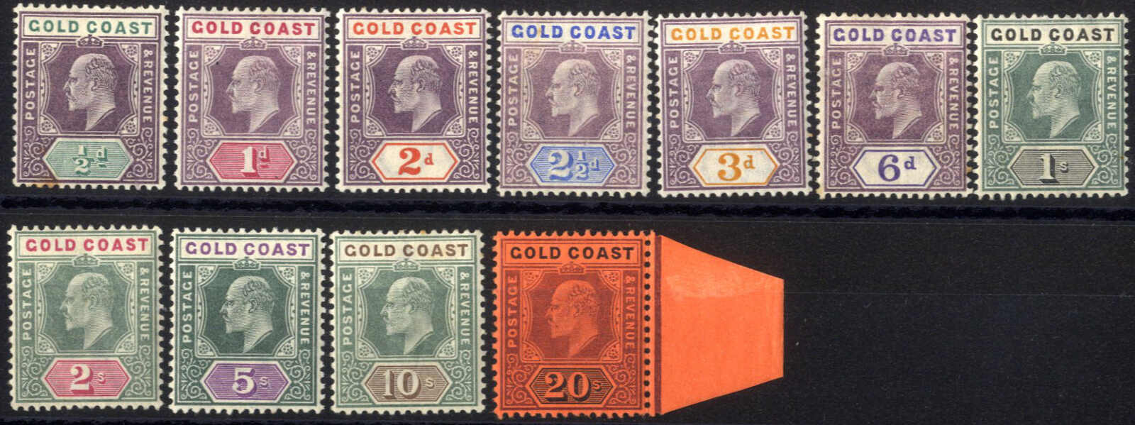 Lot 2908 - other countries gold coast -  Viennafil Auktionen Auction #69 Worldwide Mail Auction: Italy, Austria, Germany, Europe and Overseas
