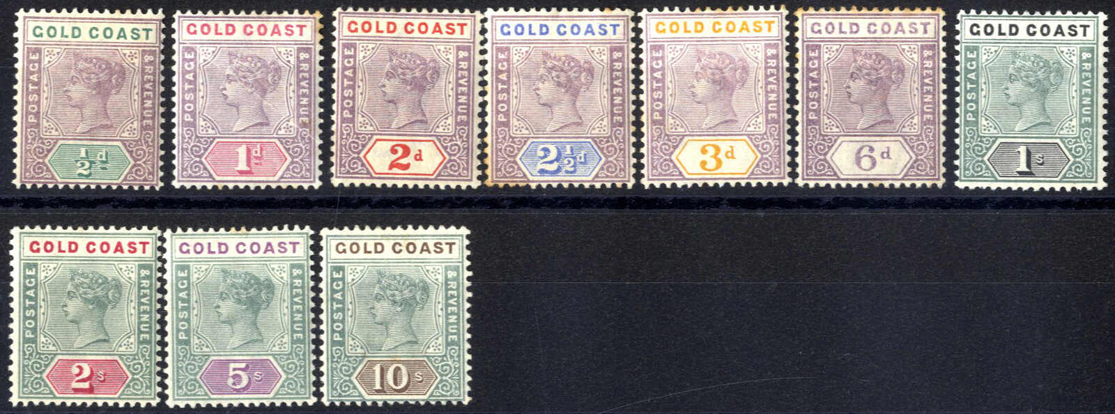 Lot 2906 - other countries gold coast -  Viennafil Auktionen Auction #69 Worldwide Mail Auction: Italy, Austria, Germany, Europe and Overseas