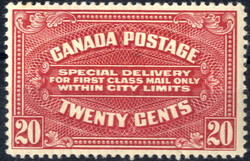 1922, Expressmarke 20 C dunkelrot ungebraucht, SG S4 Mi. ...