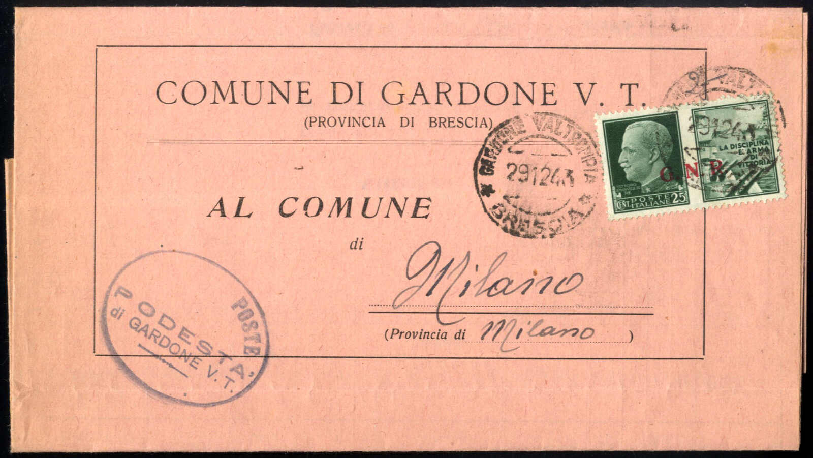 Lot 798 - europe italian social republic -  Viennafil Auktionen Auction #69 Worldwide Mail Auction: Italy, Austria, Germany, Europe and Overseas