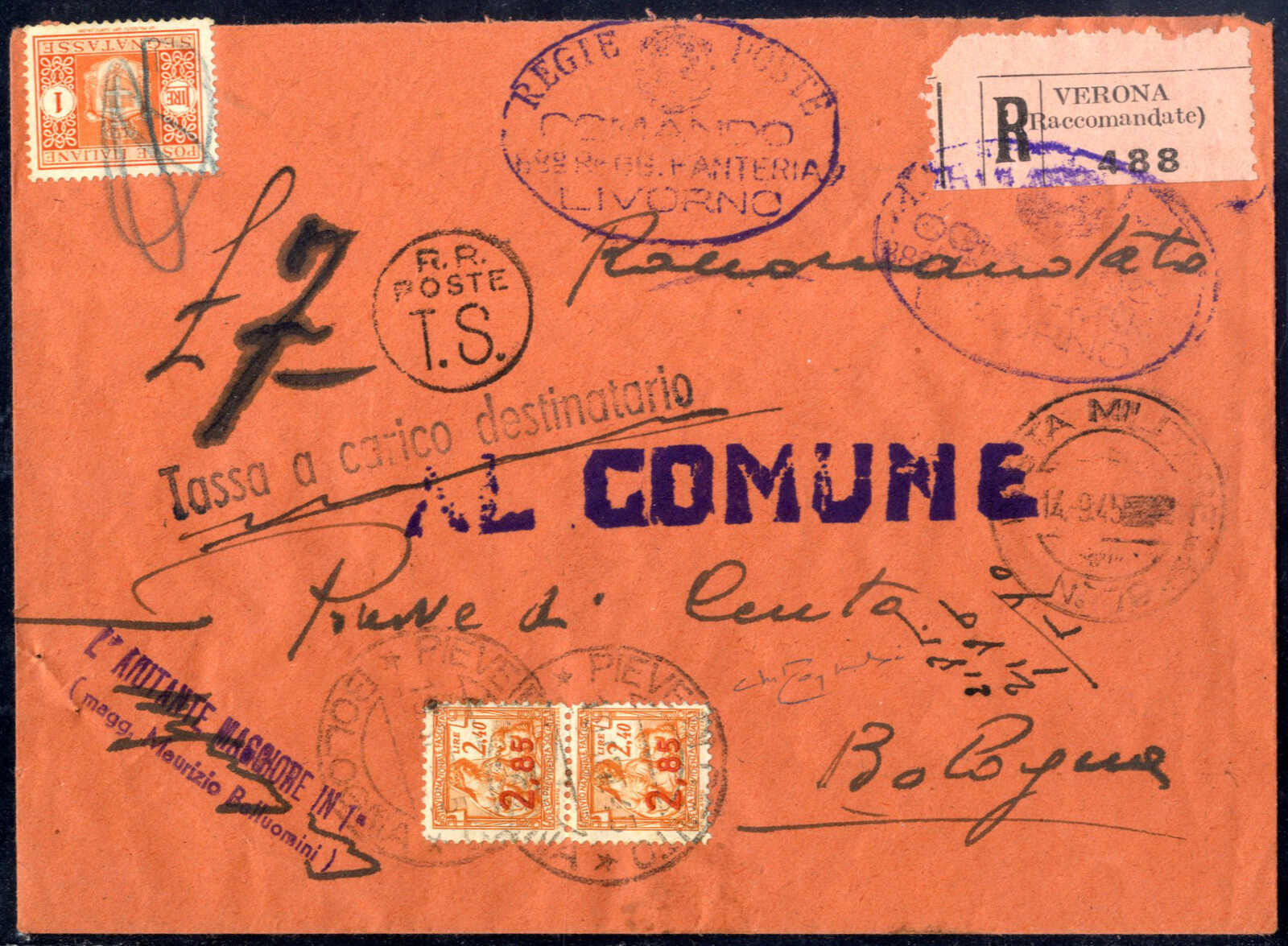 Lot 871 - europe Italy Royal Mail -  Viennafil Auktionen Auction #69 Worldwide Mail Auction: Italy, Austria, Germany, Europe and Overseas