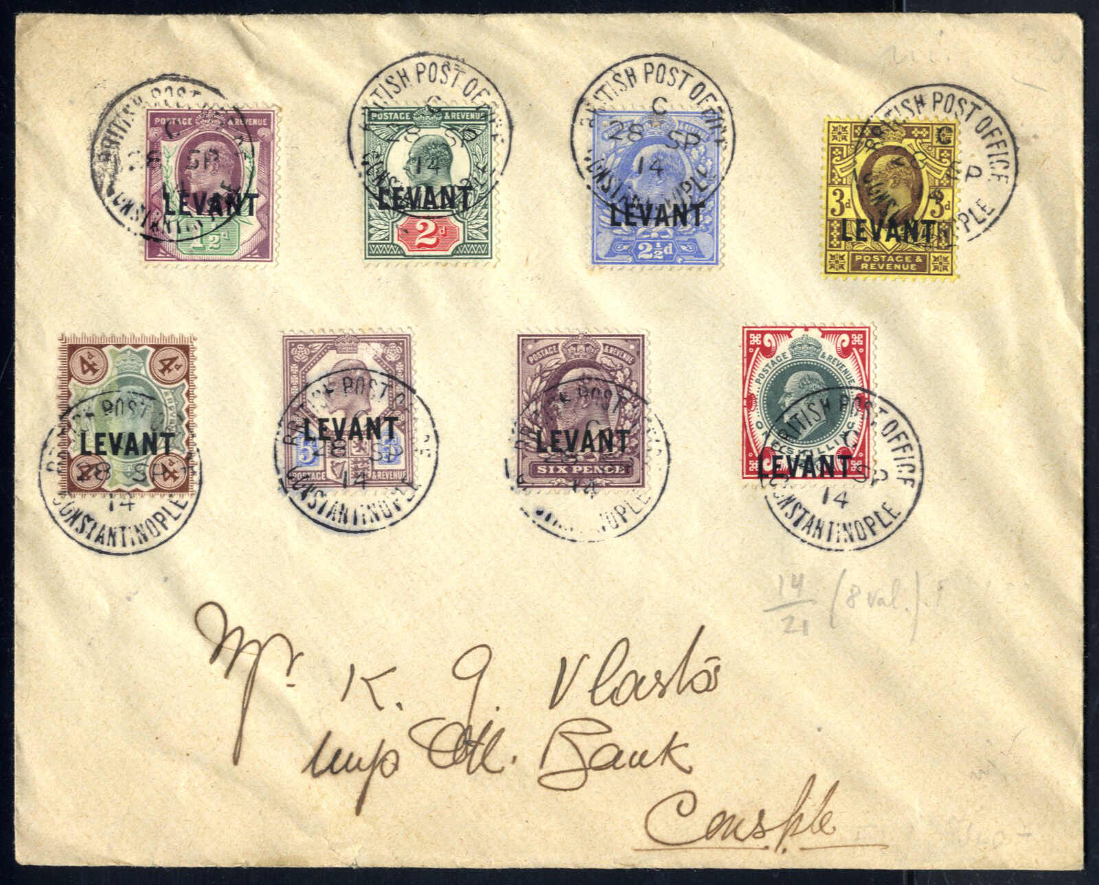 Lot 2792 - europe Turkey British Levant Post Offices - Viennafil Auktionen Auction #69 Worldwide Mail Auction: Italy, Austria, Germany, Europe and Overseas Lot 2792 - europe Turkey British Levant Post Offices - Viennafil Auktionen Auction #69 Worldwide Mail Auction: Italy, Austria, Germany, Europe and Overseas