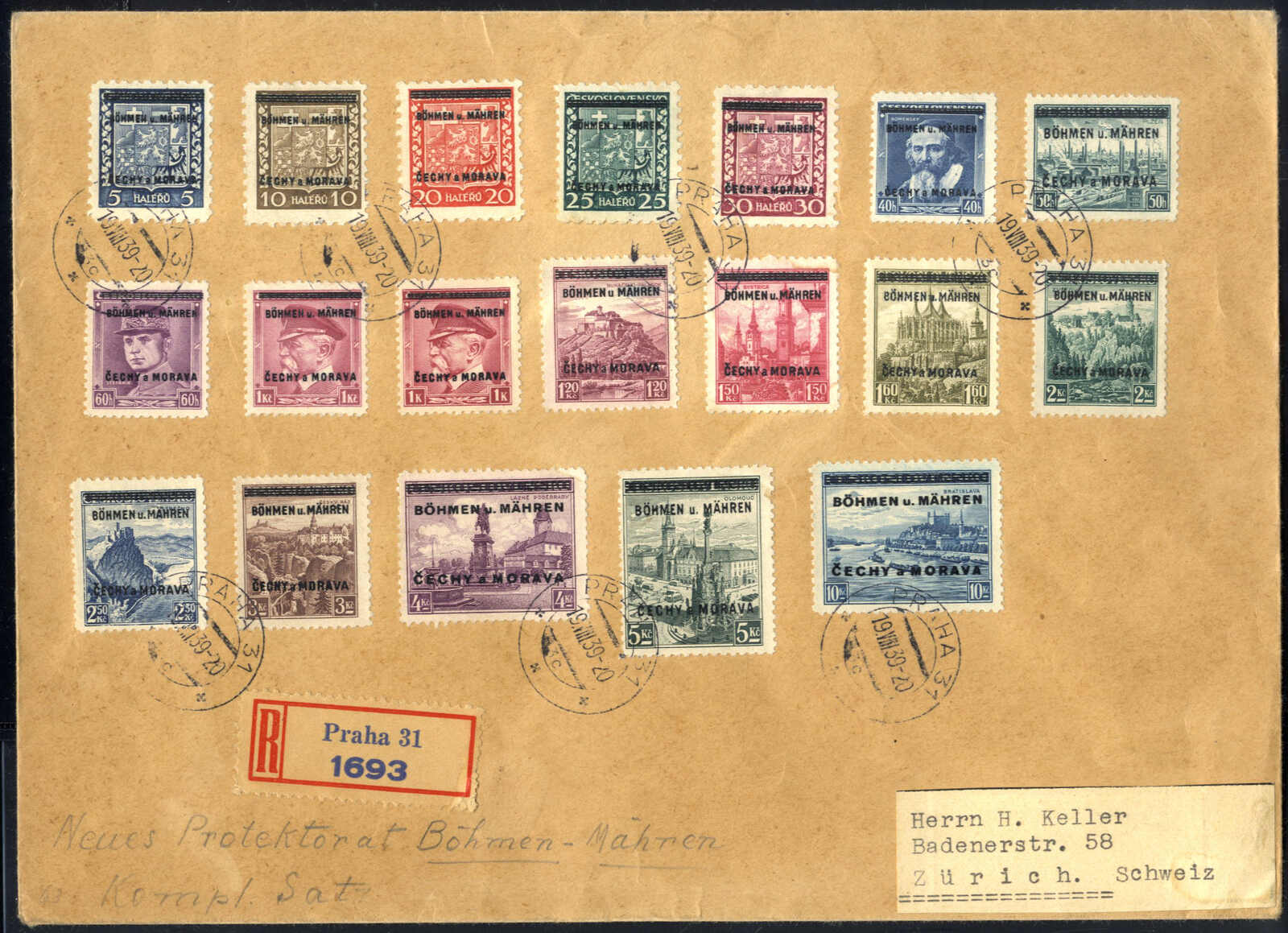 Lot 2538 - germany bohemia and moravia -  Viennafil Auktionen Auction #69 Worldwide Mail Auction: Italy, Austria, Germany, Europe and Overseas