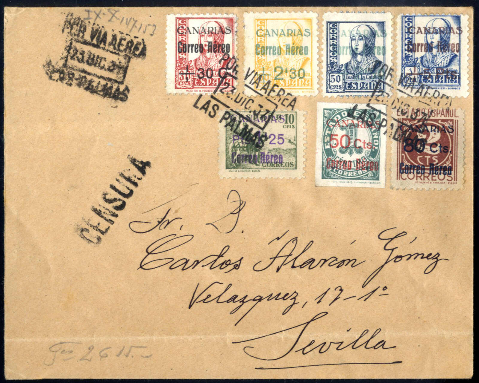 Lot 2774 - europe Spain Canaries IslandsDefinitives -  Viennafil Auktionen Auction #69 Worldwide Mail Auction: Italy, Austria, Germany, Europe and Overseas