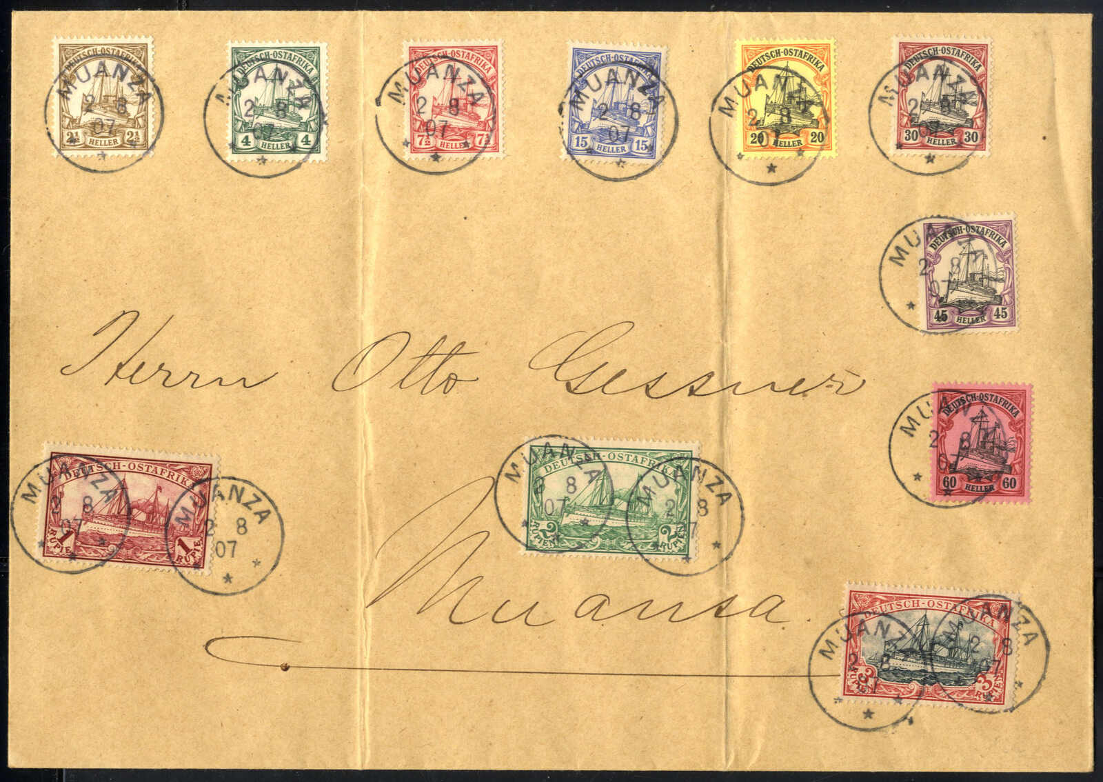 Lot 2534 - germany german east africa -  Viennafil Auktionen Auction #69 Worldwide Mail Auction: Italy, Austria, Germany, Europe and Overseas