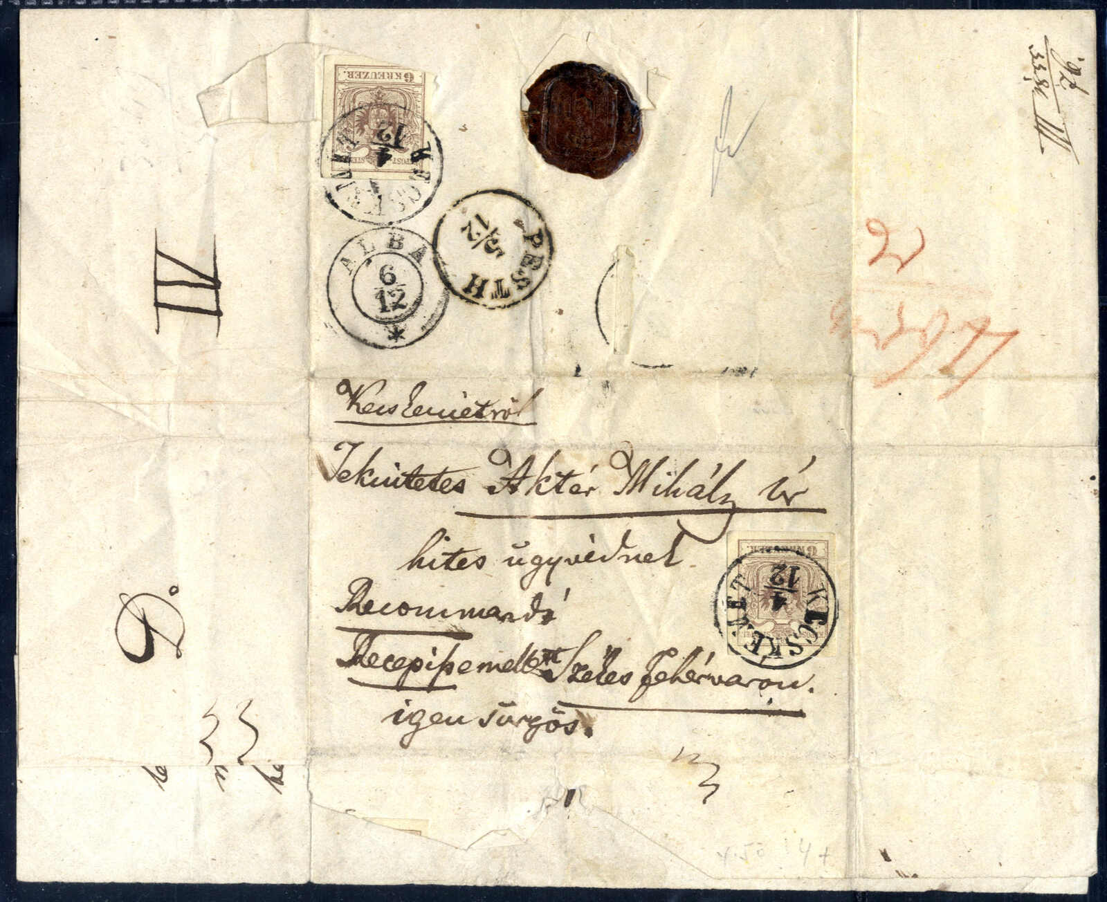 Lot 1827 - europe Austria Cancellations Hungary -  Viennafil Auktionen Auction #69 Worldwide Mail Auction: Italy, Austria, Germany, Europe and Overseas