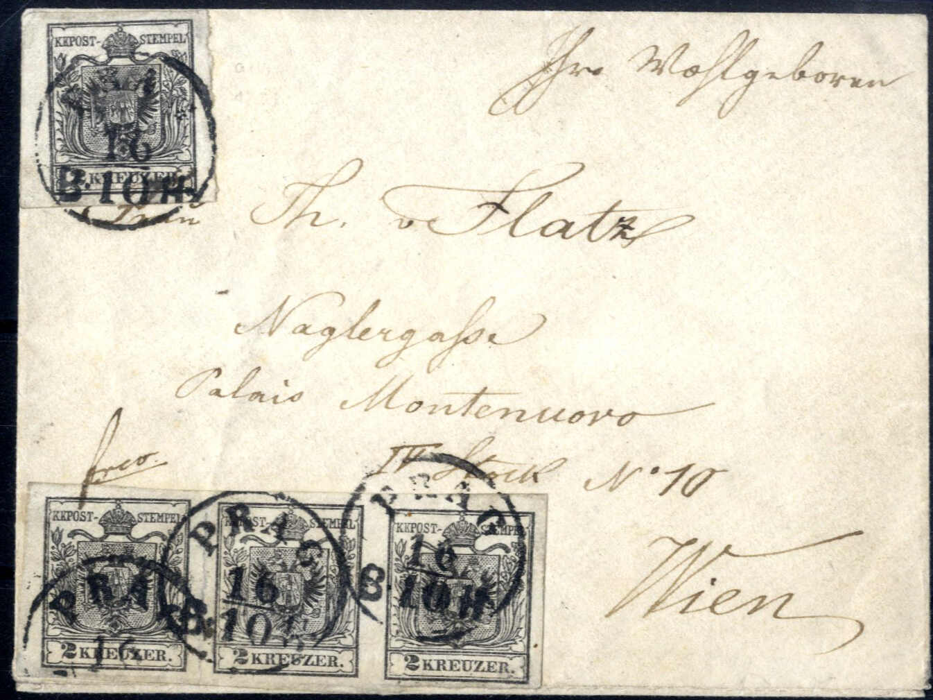 Lot 1844 - europe austria issue 1850 -  Viennafil Auktionen Auction #69 Worldwide Mail Auction: Italy, Austria, Germany, Europe and Overseas