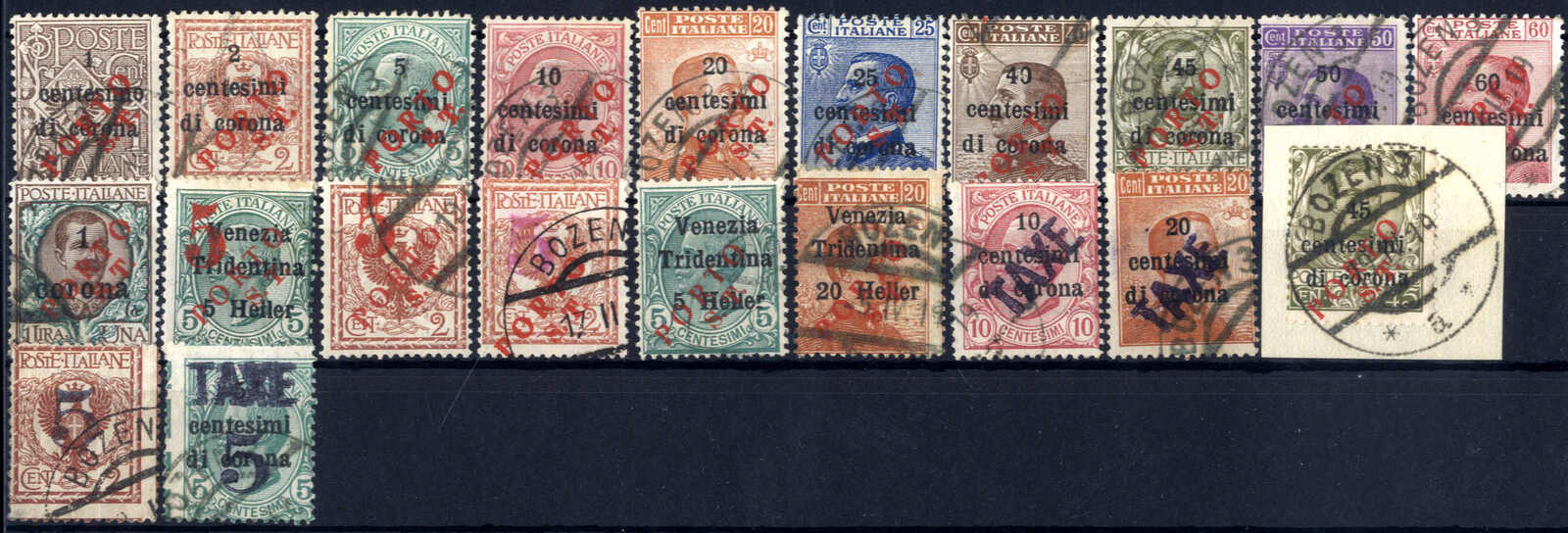 Lot 993 - europe italian occupation trentino - Viennafil Auktionen Auction #69 Worldwide Mail Auction: Italy, Austria, Germany, Europe and Overseas Lot 993 - europe italian occupation trentino - Viennafil Auktionen Auction #69 Worldwide Mail Auction: Italy, Austria, Germany, Europe and Overseas