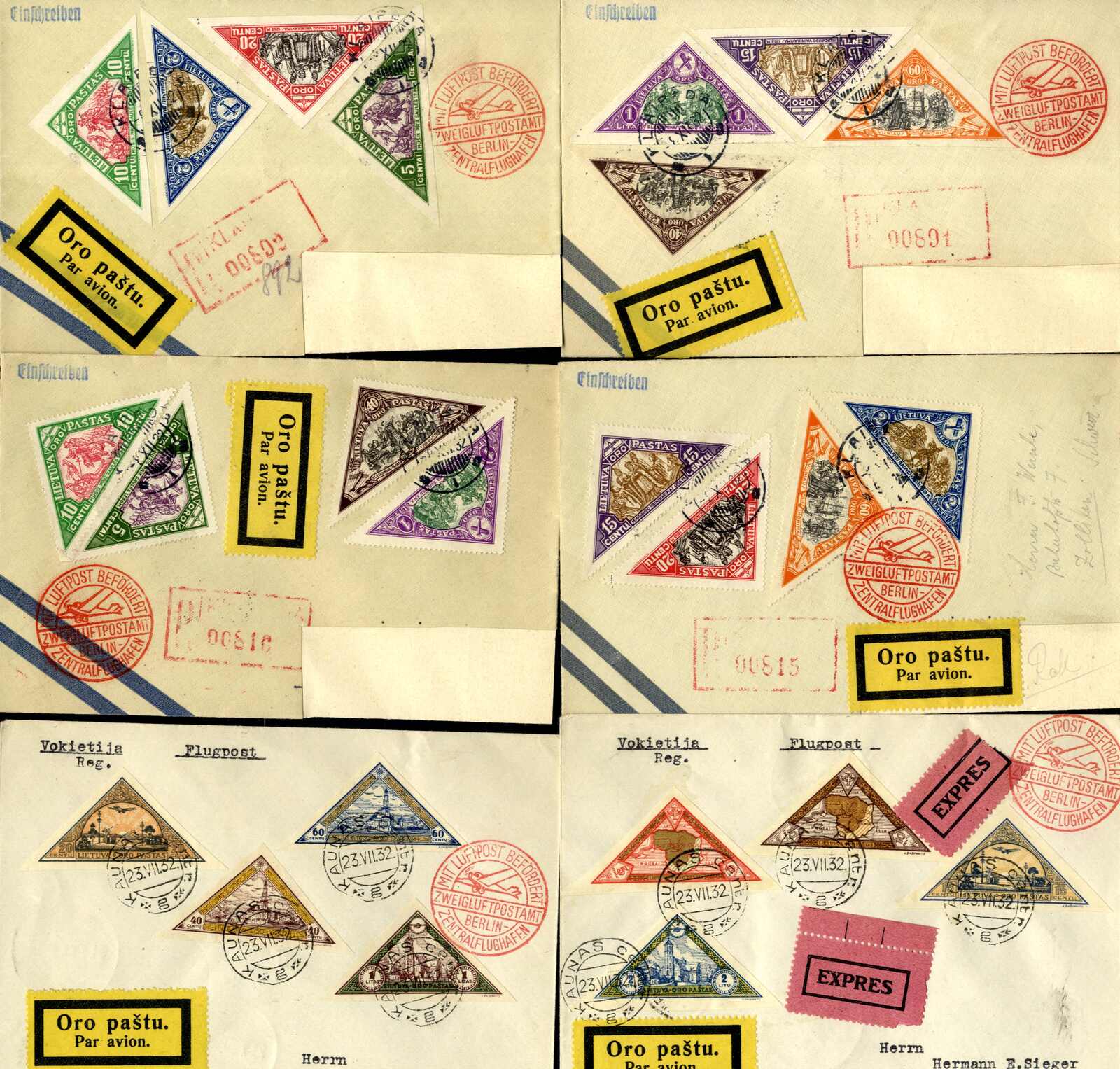 Lot 2692 - europe Lithuania -  Viennafil Auktionen Auction #69 Worldwide Mail Auction: Italy, Austria, Germany, Europe and Overseas