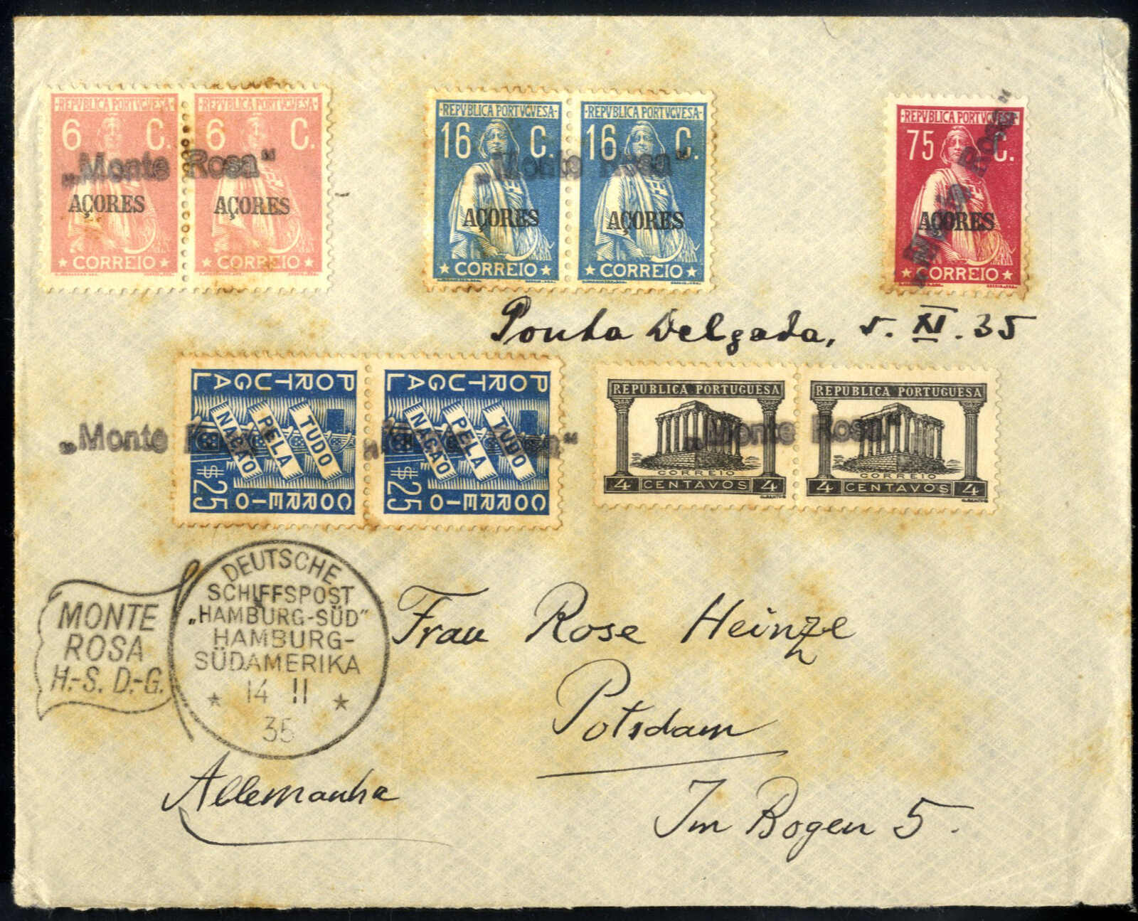 Lot 2496 - europe acores - Viennafil Auktionen Auction #69 Worldwide Mail Auction: Italy, Austria, Germany, Europe and Overseas Lot 2496 - europe acores - Viennafil Auktionen Auction #69 Worldwide Mail Auction: Italy, Austria, Germany, Europe and Overseas