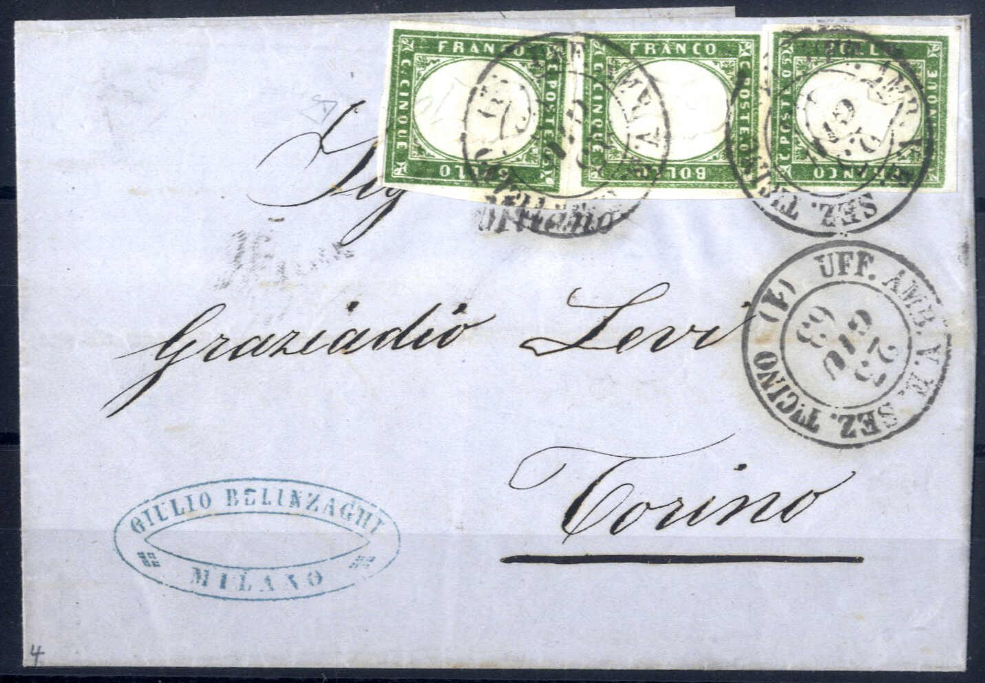 Lot 169 - europe sardinia -  Viennafil Auktionen Auction #69 Worldwide Mail Auction: Italy, Austria, Germany, Europe and Overseas