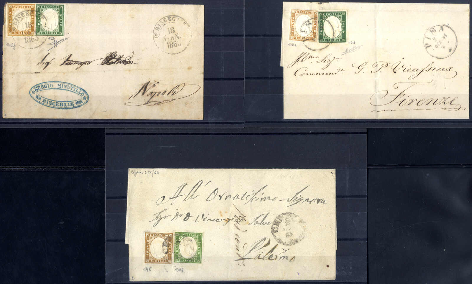 Lot 225 - europe sardinia -  Viennafil Auktionen Auction #69 Worldwide Mail Auction: Italy, Austria, Germany, Europe and Overseas