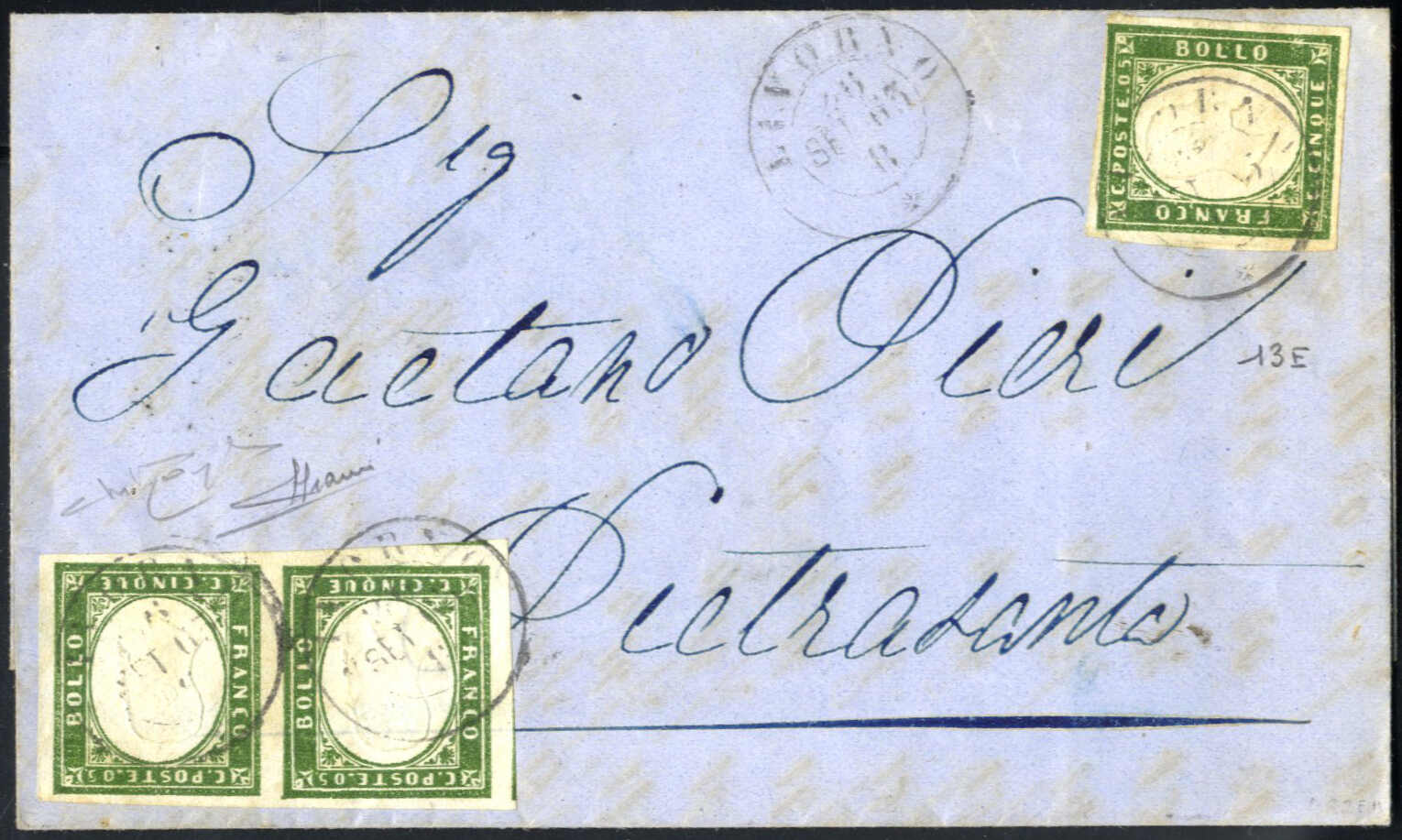 Lot 593 - europe sardinia -  Viennafil Auktionen Auction #73 Worldwide Mail Auction: Italy, Austria, Germany, Europe and Overseas