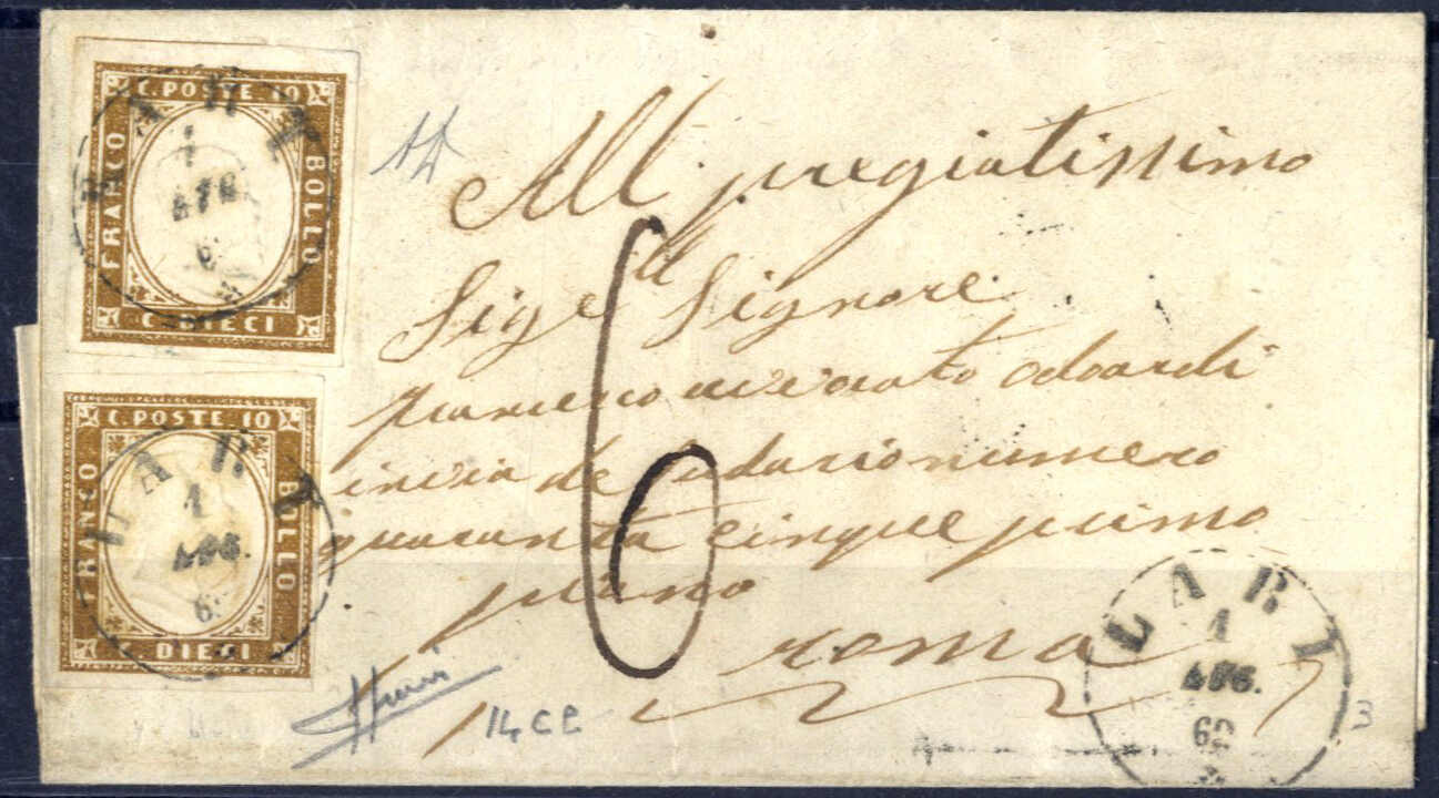 Lot 285 - europe sardinia -  Viennafil Auktionen Auction #69 Worldwide Mail Auction: Italy, Austria, Germany, Europe and Overseas