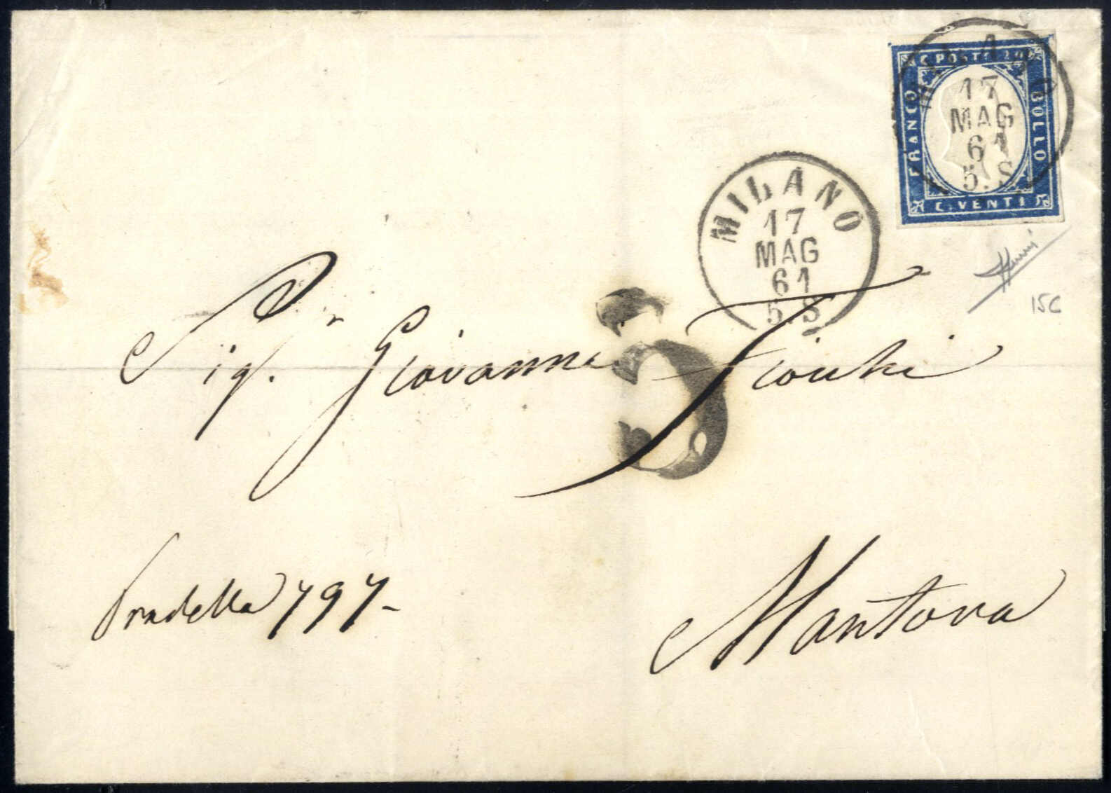 Lot 334 - europe sardinia -  Viennafil Auktionen Auction #69 Worldwide Mail Auction: Italy, Austria, Germany, Europe and Overseas