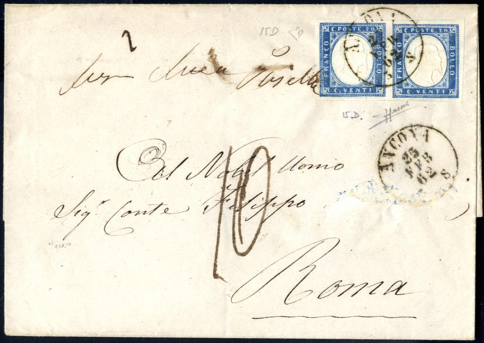 Lot 741 - europe sardinia -  Viennafil Auktionen Auction #73 Worldwide Mail Auction: Italy, Austria, Germany, Europe and Overseas