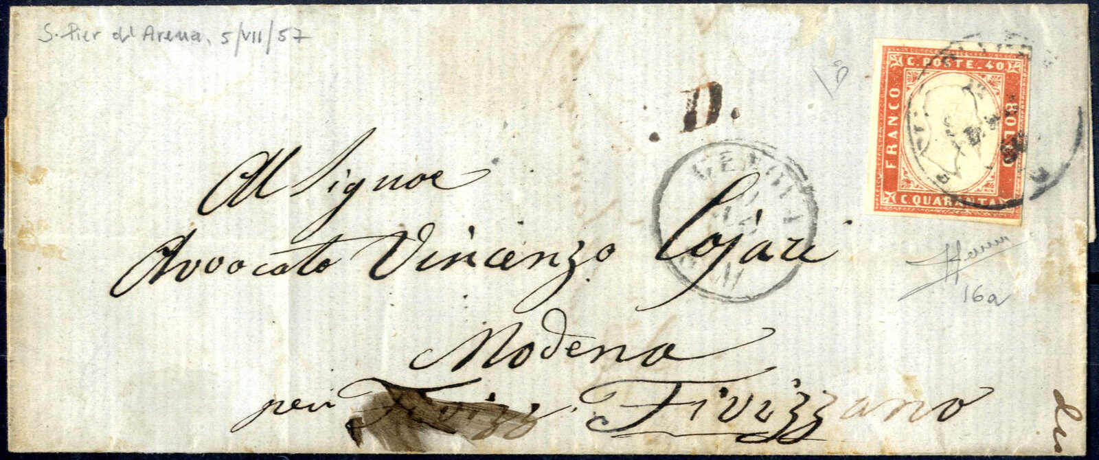 Lot 773 - europe sardinia -  Viennafil Auktionen Auction #73 Worldwide Mail Auction: Italy, Austria, Germany, Europe and Overseas