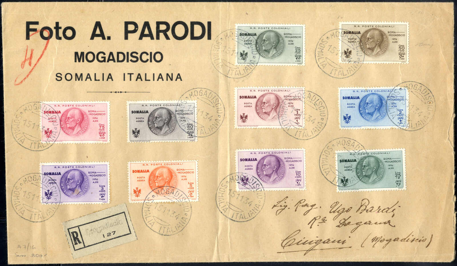 Lot 1143 - other countries italian somaliland - Viennafil Auktionen Auction #69 Worldwide Mail Auction: Italy, Austria, Germany, Europe and Overseas Lot 1143 - other countries italian somaliland - Viennafil Auktionen Auction #69 Worldwide Mail Auction: Italy, Austria, Germany, Europe and Overseas