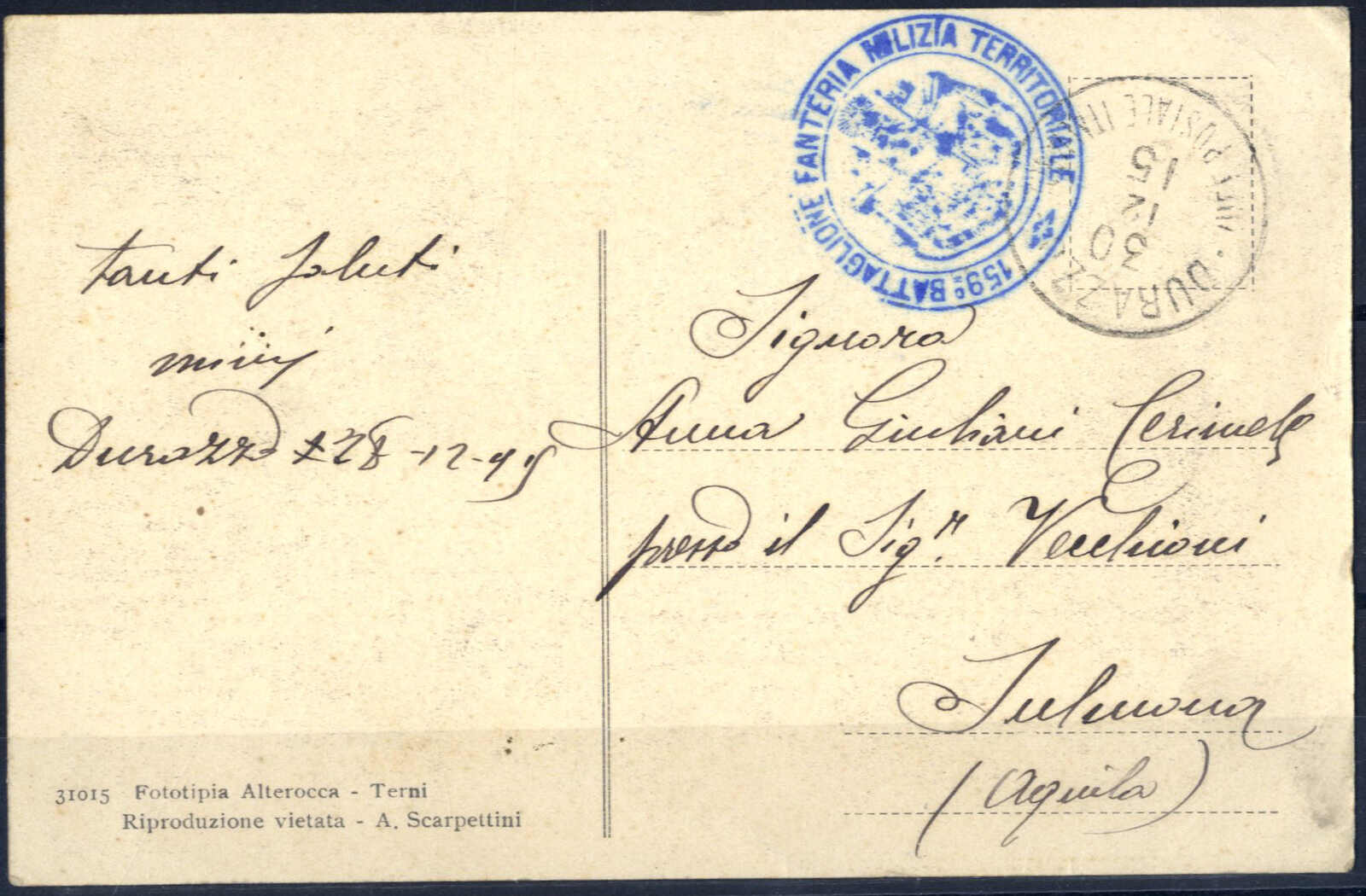 Lot 1085 - europe Italian Post Albania, Durazzo -  Viennafil Auktionen Auction #69 Worldwide Mail Auction: Italy, Austria, Germany, Europe and Overseas