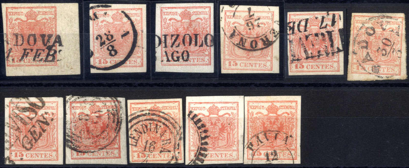 Lot 1365 - europe lombardy venetia - Viennafil Auktionen Auction #69 Worldwide Mail Auction: Italy, Austria, Germany, Europe and Overseas Lot 1365 - europe lombardy venetia - Viennafil Auktionen Auction #69 Worldwide Mail Auction: Italy, Austria, Germany, Europe and Overseas