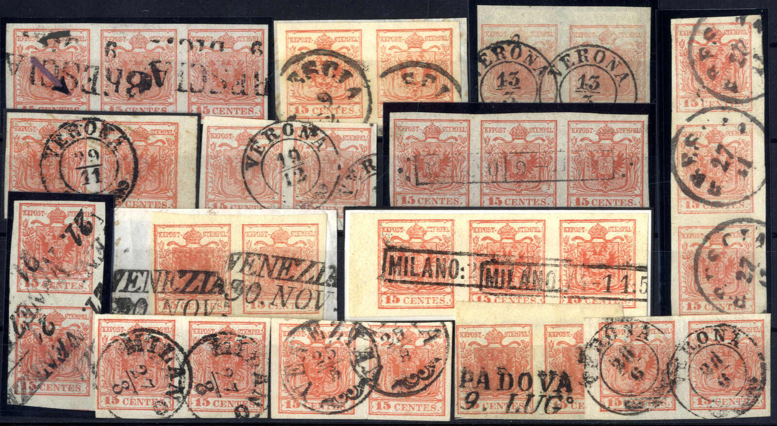 Lot 1405 - europe lombardy venetia - Viennafil Auktionen Auction #69 Worldwide Mail Auction: Italy, Austria, Germany, Europe and Overseas Lot 1405 - europe lombardy venetia - Viennafil Auktionen Auction #69 Worldwide Mail Auction: Italy, Austria, Germany, Europe and Overseas