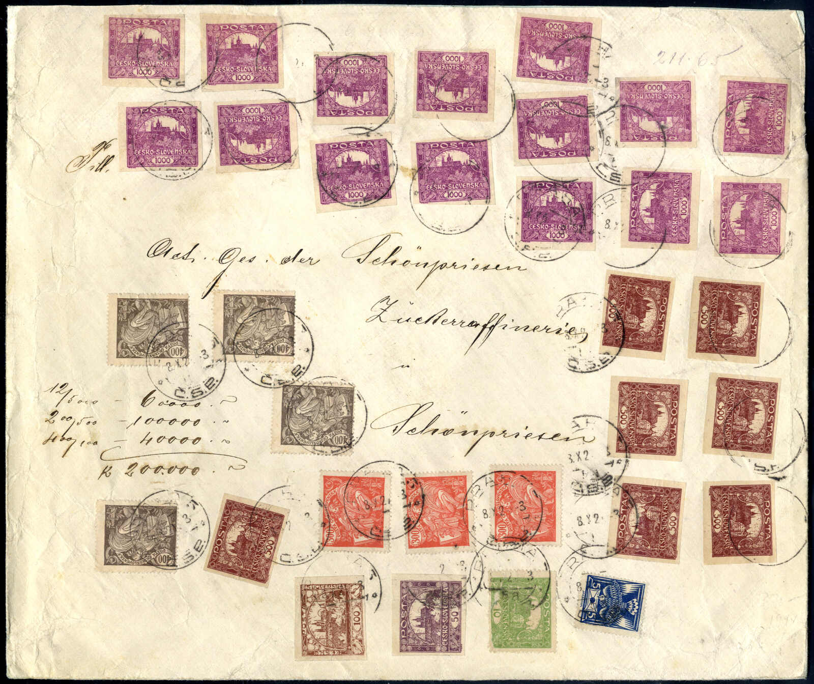 Lot 2777 - europe Czechoslovakia - Viennafil Auktionen Auction #69 Worldwide Mail Auction: Italy, Austria, Germany, Europe and Overseas Lot 2777 - europe Czechoslovakia - Viennafil Auktionen Auction #69 Worldwide Mail Auction: Italy, Austria, Germany, Europe and Overseas