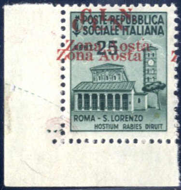 Lot 965 - europe Italian Local Issues C.L.N. Aosta -  Viennafil Auktionen Auction #69 Worldwide Mail Auction: Italy, Austria, Germany, Europe and Overseas